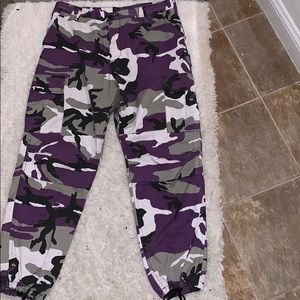 Purple camo pants